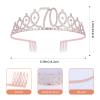 JasperKino 70th Women Birthday Sash and Tiara Set Rose Gold Sash Crown Party Favors Supplies for Women Party view 2
