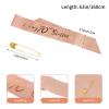 JasperKino 70th Women Birthday Sash and Tiara Set Rose Gold Sash Crown Party Favors Supplies for Women Party view 3