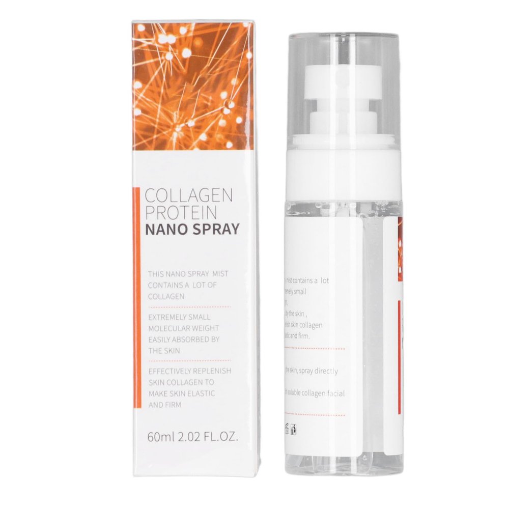 BTSEURY Collagen Face Mist, 60ml Collagen Moisturizing Face Spray, Improve Elasticity Hydrating Moisturizing Spray for Skin Care