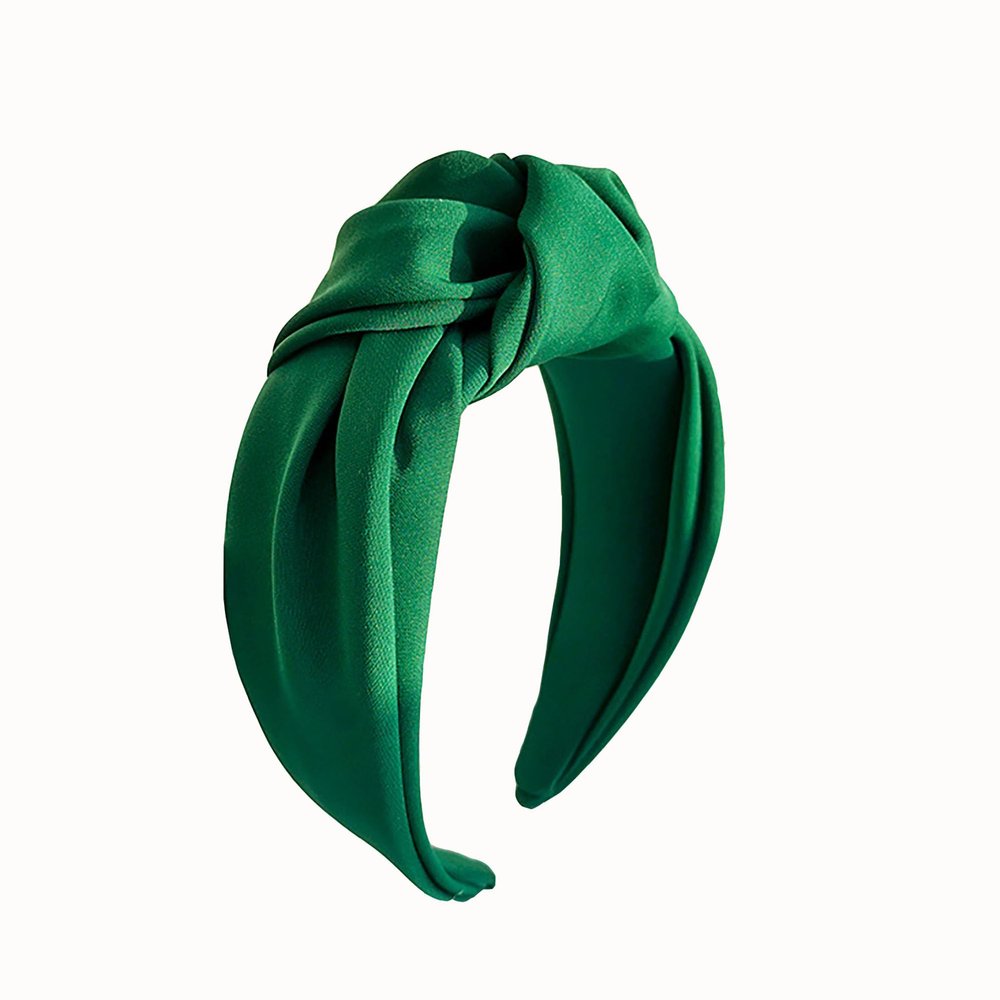 XXFBJNMD Women Satin Knot Headbands and Cross Knot Hair Bands Fashionable Nonslip Headbands for Women Outdoor Wear