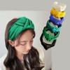 XXFBJNMD Women Satin Knot Headbands and Cross Knot Hair Bands Fashionable Nonslip Headbands for Women Outdoor Wear view 2