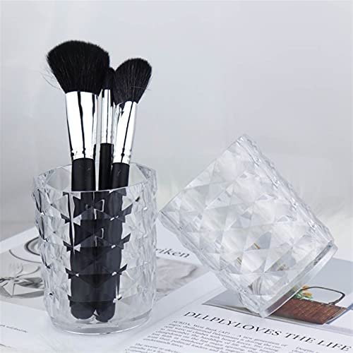 Acrylic Makeup Brush Storage Desktop Eyebrow Peil Cosmetic Storage Box Brush Tube Dormitory Pen Holder Travel Jewelry Box