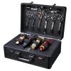 Barber Carrying Case with Code Lock,Large Hairdresser Tool Box Portable Travel Barber Suitcase for Hairdressers,Hairstylists Pet Beauticians view 1