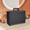 Barber Carrying Case with Code Lock,Large Hairdresser Tool Box Portable Travel Barber Suitcase for Hairdressers,Hairstylists Pet Beauticians view 2
