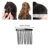 10 Pack 10 Teeth Black Metal Side Hair Combs Wire Twist Hair Clips Wedding Bridal Veil Combs Decorative Hair Barrettes Headpiece French Twist Updo Bun Accessories for Women Girls (Black) view 2