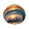 Beach Maui Hawaii Sunset Sea Waves Clouds Shower Caps, Waterproof Bath Caps Reusable Shower Caps Band Bath Hair Hat For Women Ladies view 1