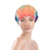 Cool Music Sound Wave Shower Caps, Waterproof Bath Caps Reusable Shower Caps Band Bath Hair Hat For Women Ladies view 3