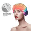 Cool Music Sound Wave Shower Caps, Waterproof Bath Caps Reusable Shower Caps Band Bath Hair Hat For Women Ladies view 4