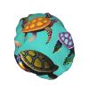 Animals Sea Turtles Shower Caps, Waterproof Bath Caps Reusable Shower Caps Band Bath Hair Hat For Women Ladies view 2