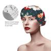 Merry Christmas Santa Claus Shower Cap For Women, Reusable Shower Cap, Waterproof Bath Cap For Women Long Hair view 4
