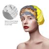 One Basket Lemon Shower Caps, Waterproof Bath Caps Reusable Shower Caps Band Bath Hair Hat For Women Ladies view 4