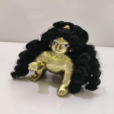 10 pack fo size no 5 laddu Gopal hair wig Designer Culry Hairs/Radha Rani Hairs/Radha Rani Designer HairsHeavy Hairs