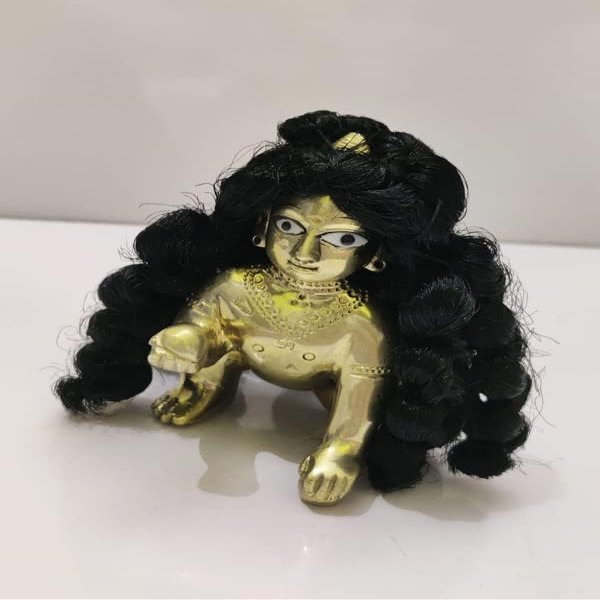 10 pack fo size no 5 laddu Gopal hair wig Designer Culry Hairs/Radha Rani Hairs/Radha Rani Designer HairsHeavy Hairs