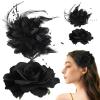 Healeved 4pcs Flower Hair Clips Stylish Rose Barrettes for Women and Girls Elegant Floral Accessories for Parties Weddings and Daily Wear Design view 1
