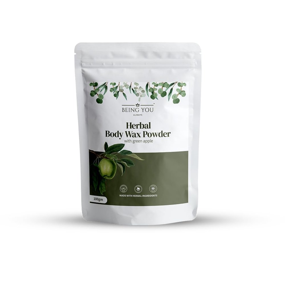 Body Wax Powder For Instant Hair Removal, Easy To Use At Home-Green Apple Flavour- 100G