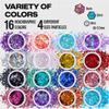 16 Pack Chunky Holographic Glitters and Fairy Tears Glitters Bundle view 4