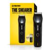 TOOLETRIES The Shearer - Groin & Body Hair Trimmer for Men, Electric Shaver for Pubic Hair, Balls, Groin, Chest, Legs, Waterproof Wet/Dry Clippers, Rechargeable, Bonus Shower Kit - Black view 1