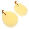 PAMINGONO 2pcs Exfoliating Bath Sponge Soft and Lightweight Body Scrubber for Deep Skin Cleansing for Showers and Travel Includes and Droplet Shapes view 1