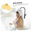 PAMINGONO 2pcs Exfoliating Bath Sponge Soft and Lightweight Body Scrubber for Deep Skin Cleansing for Showers and Travel Includes and Droplet Shapes view 2