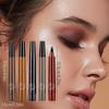 Upgraded Magic Eyebrow Pencil,3D Waterproof Microblading Eyebrow Pencil Contouring Pen, 4 Tipped Precise Brow Pen,Fine Microblading Eyebrow Pencil Create sophisticated look (2pcs-Gray Brown) view 2