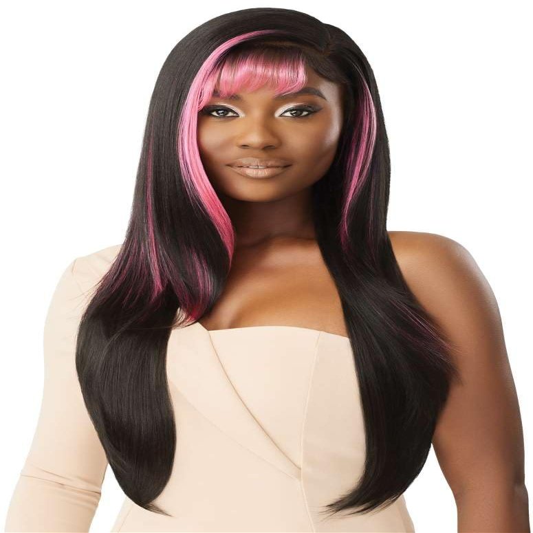 Outre Lace Front Wig - Sleeklay Part Deep C Lace Part - Daniella (VANILLA PEACH)