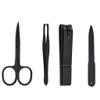4pcs Stainless Steel Pedicure Manicure Set Cleaner Cuticle Grooming For Case view 3