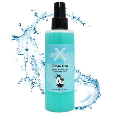 Steezee Ocean Mist Natural Sea Salt Spray for Hair Men & Women, Natural Beach Waves, Volumizing Hair Texturizer, Lightweight, 6.76 oz