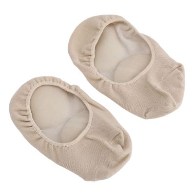 NinthAvenue Basics 2pcs Long Silicone Socks Moisturizing Shock Absorption Plant Extract Soft Foot Spa Pedicure Socks Skin Color