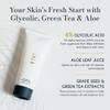 Glycolic Gel To Foam Facial Cleanser (100ml/3.4oz) | Foaming Face Wash| Natural, Plant-Based & Science-First Skincare Routine for Men & Women view 2