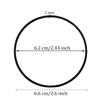 PPhtony Silicone Jelly Bracelet Hair Ties 30Pcs Black 80s Adult Size Costume Wristband Bangle Hair Bands for Women Men Party Favor Accessories (30) view 2