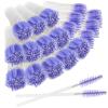 500PCS Disposable Eyelash Brushes - Upgraded Mascara Wands & Makeup Applicators Kit for Eyelash Extensions Makeup and Eyebrow Grooming(Purple) view 1