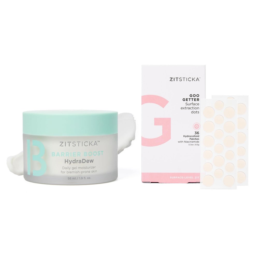 ZitSticka Hydrocolloid Patches + NEW HydraDew Gel Moisturizer for Face