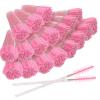 500PCS Disposable Eyelash Brushes - Upgraded Mascara Wands & Makeup Applicators Kit for Eyelash Extensions Makeup and Eyebrow Grooming(Pink) view 1
