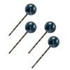4 Pieces Bobby Pins Hair Clips for Women, Mystical Night Sky with Constellations Pattern Decorative Hairpin Hair Barrettes for Girls, Elegant Brown Hair Accessories view 1