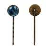 4 Pieces Bobby Pins Hair Clips for Women, Mystical Night Sky with Constellations Pattern Decorative Hairpin Hair Barrettes for Girls, Elegant Brown Hair Accessories view 2