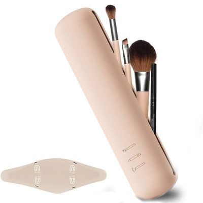 Generic Silicone Makeup Brush Holder 1pcs Beige