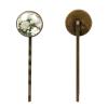 4 PCS Womens Hair Barrettes, a Bunch of Whitepeony Watercolor Long Bobby Hair Pins for Girls, Stainless Steel Hair Clips Headwear Styling Tools Hair Accessories view 2