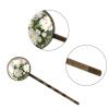 4 PCS Womens Hair Barrettes, a Bunch of Whitepeony Watercolor Long Bobby Hair Pins for Girls, Stainless Steel Hair Clips Headwear Styling Tools Hair Accessories view 3