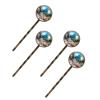 4 PCS Womens Hair Barrettes, Tropical Underwater Coral Shell Marine Beach Theme Long Bobby Hair Pins for Girls, Stainless Steel Hair Clips Headwear Styling Tools Hair Accessories view 1