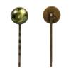 4 Pieces Bobby Pins Hair Clips for Women, Natural Scenery Forest Pattern Decorative Hairpin Hair Barrettes for Girls, Elegant Brown Hair Accessories view 2