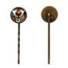 4 PCS Womens Hair Barrettes, Vintage Butterfly with Sun Flowers on Black Long Bobby Hair Pins for Girls, Stainless Steel Hair Clips Headwear Styling Tools Hair Accessories view 2
