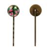 4 PCS Womens Hair Barrettes, Exotic Flowers Palm Leaves Pink Flamingos Long Bobby Hair Pins for Girls, Stainless Steel Hair Clips Headwear Styling Tools Hair Accessories view 2