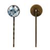 4 Pieces Bobby Pins Hair Clips for Women, Retro Nautical Style Marine Sailing Elements Decorative Hairpin Hair Barrettes for Girls, Elegant Brown Hair Accessories view 2