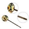4 PCS Womens Hair Barrettes, Watercolor Sunflower Flowers on Black Long Bobby Hair Pins for Girls, Stainless Steel Hair Clips Headwear Styling Tools Hair Accessories view 3