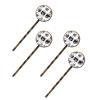 4 PCS Womens Hair Barrettes, Set of Cool skulls Long Bobby Hair Pins for Girls, Stainless Steel Hair Clips Headwear Styling Tools Hair Accessories view 1