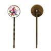 4 PCS Womens Hair Barrettes, Flowers and Leaves Watercolor Long Bobby Hair Pins for Girls, Stainless Steel Hair Clips Headwear Styling Tools Hair Accessories view 2