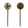 4 Pieces Bobby Pins Hair Clips for Women, Sunflowers Flowers Buds and Leaf Decorative Hairpin Hair Barrettes for Girls, Elegant Brown Hair Accessories view 2