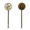 4 PCS Womens Hair Barrettes, Purple Dragonfly Antique Botanical Floral Herbs Long Bobby Hair Pins for Girls, Stainless Steel Hair Clips Headwear Styling Tools Hair Accessories view 2