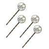 4 PCS Womens Hair Barrettes, Blue Dragonflies and Butterflies Floral Herbs Long Bobby Hair Pins for Girls, Stainless Steel Hair Clips Headwear Styling Tools Hair Accessories view 1