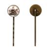 4 Pieces Bobby Pins Hair Clips for Women, Skull Mushroom Plants Butterflies Pattern Decorative Hairpin Hair Barrettes for Girls, Elegant Brown Hair Accessories view 2